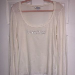 bebe Long-Sleeved Logo Shirt